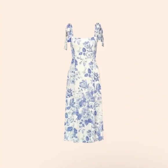 Reformation Twilight Dress - Blue Floral - Picture 8 of 9